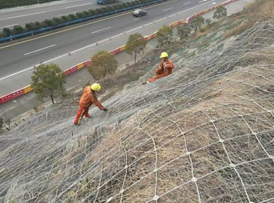 无锡主动边坡防护网安装案例