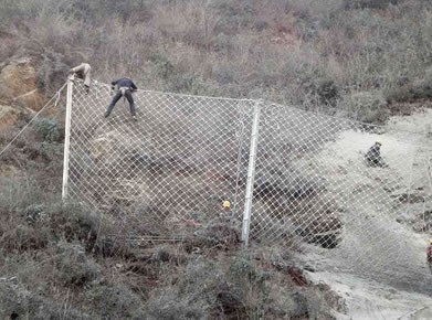 无锡被动边坡防护网安装案例
